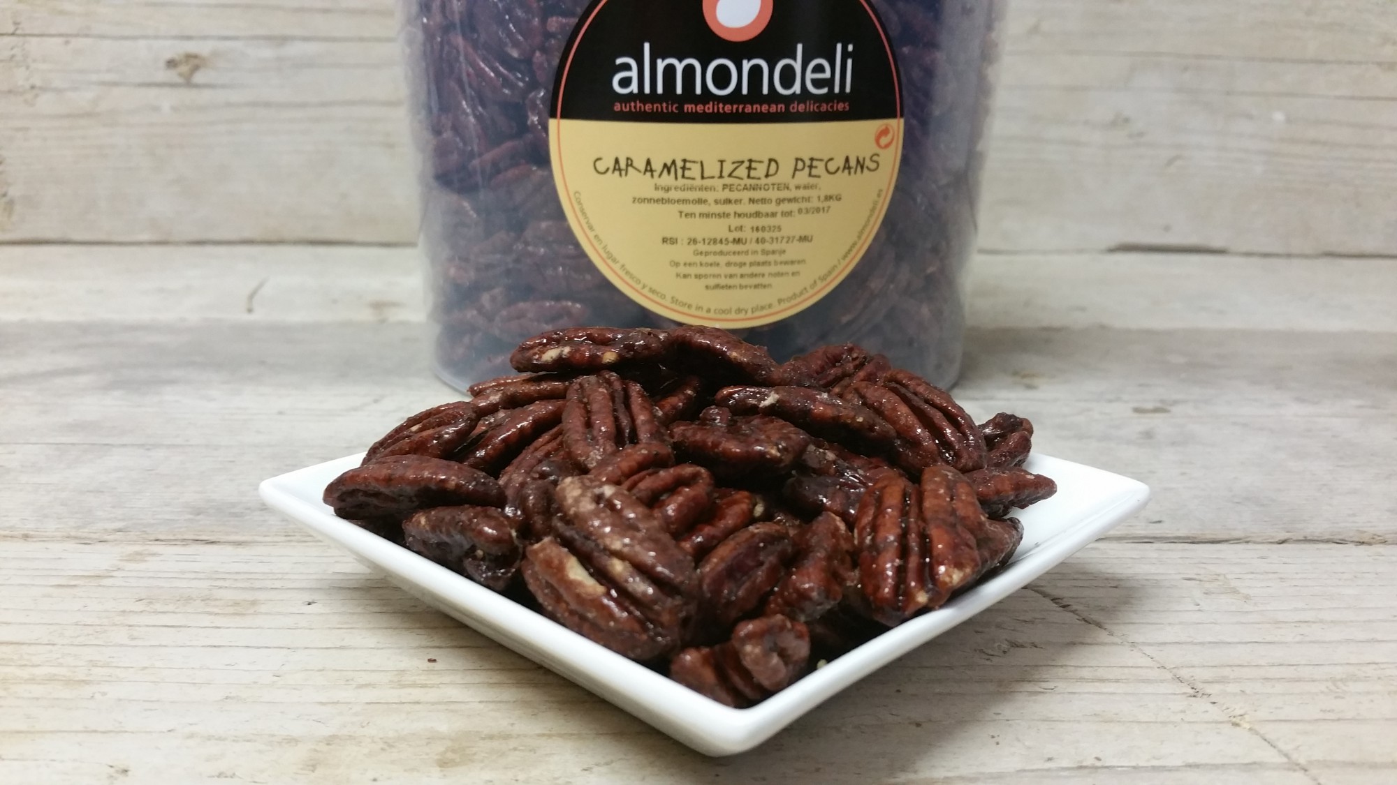 Gecarameliseerde Pecan noten De Kaasfabriek